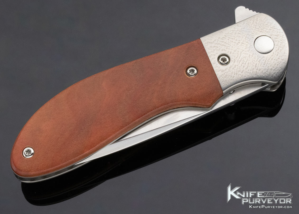 Phil Boguszewski Custom Knife Linerlock Mini Cobra #7 Flipper - Image 4