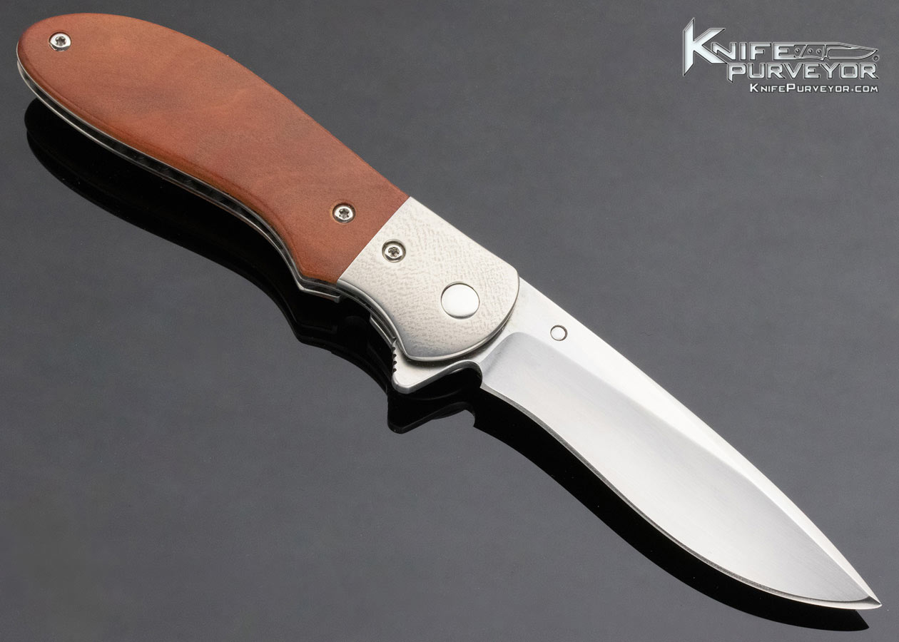 Phil Boguszewski Custom Knife Linerlock Mini Cobra #7 Flipper - Image 3