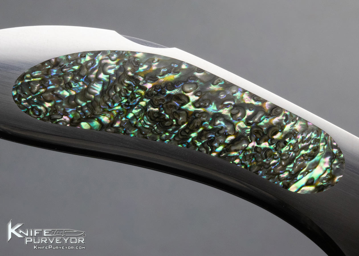 Warren Osborne Custom Knife Abalone Interframe Lockback 002 1988 - Image 6