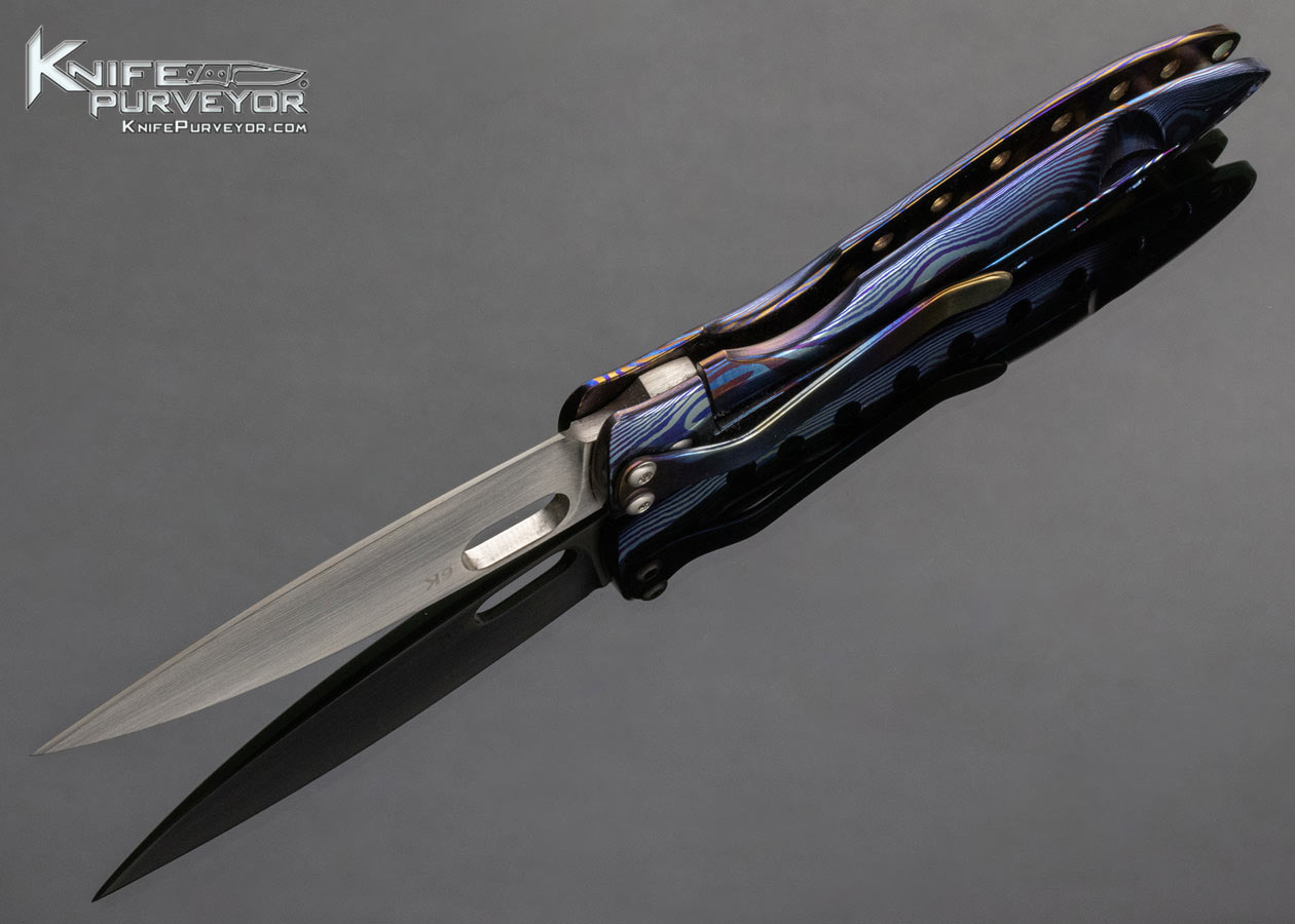 Tom Mayo Custom Knife TNT Timascus Frame Lock 14606