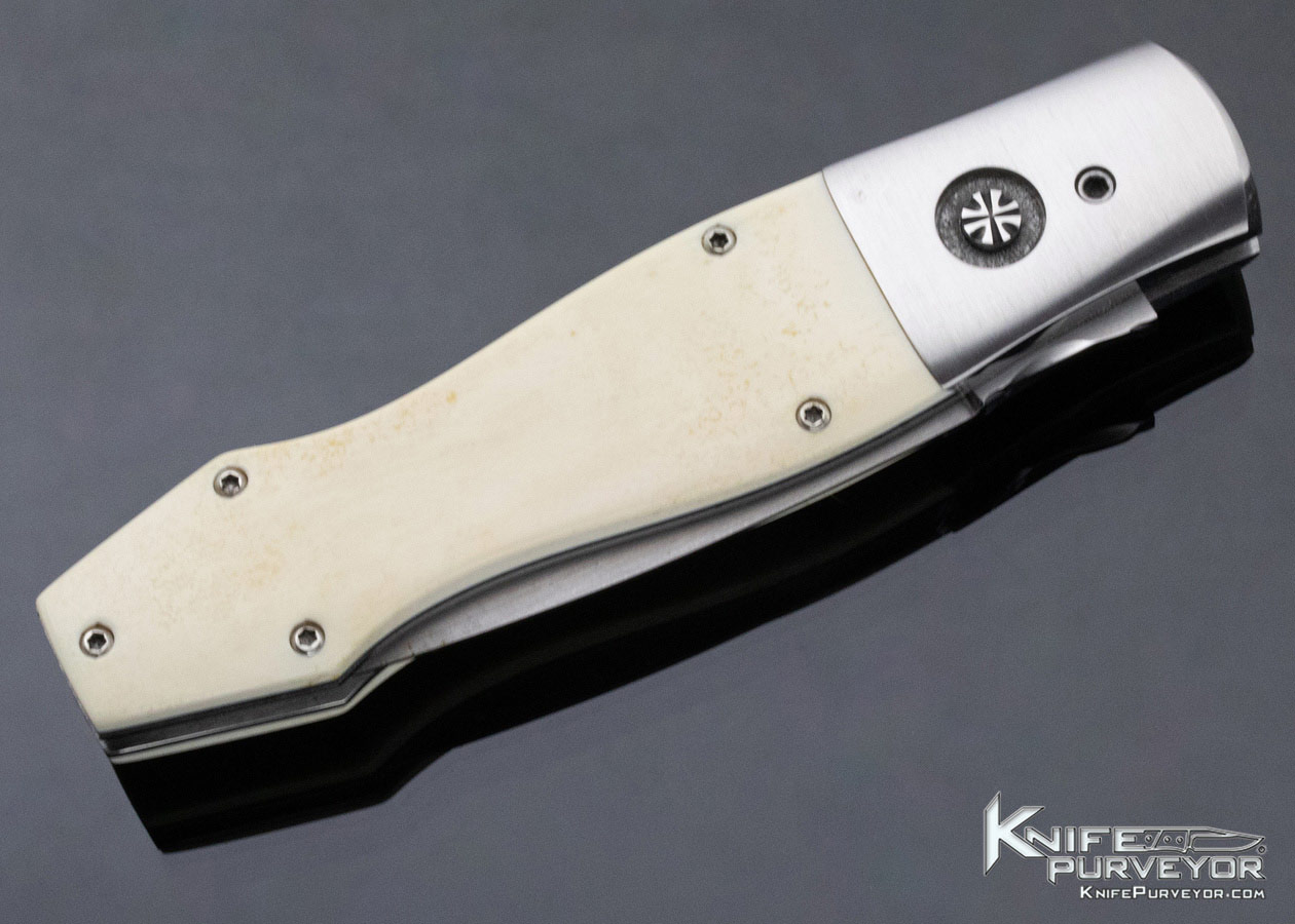 Charlie Dake Custom Knife Mammoth Button Lock Automatic Dagger - Image 5