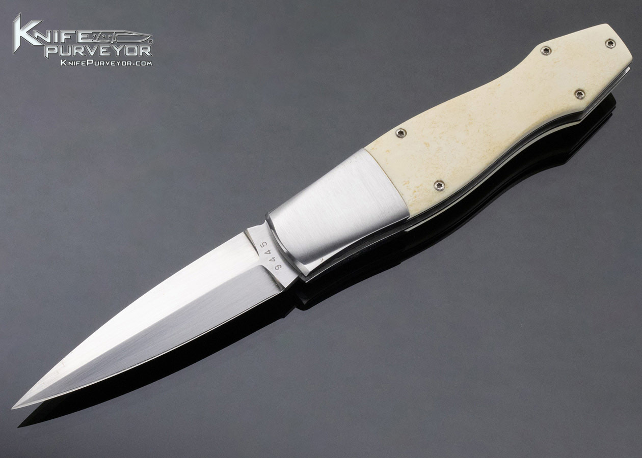 Charlie Dake Custom Knife Mammoth Button Lock Automatic Dagger 11870