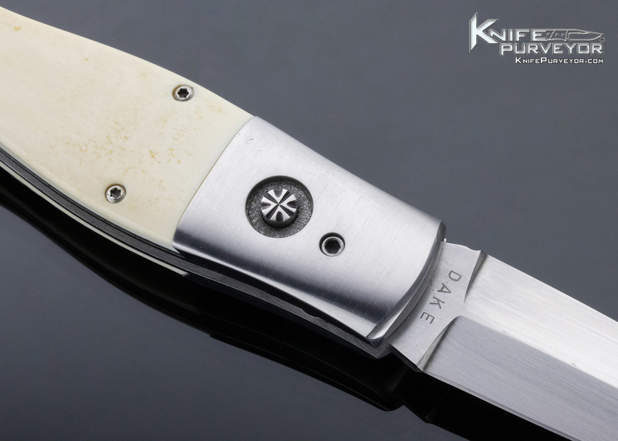 Charlie Dake Custom Knife Mammoth Button Lock Automatic Dagger - Image 4