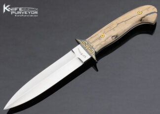 Curt Erickson Custom Knife Engraved by Julie Warenski Mastodon 13360