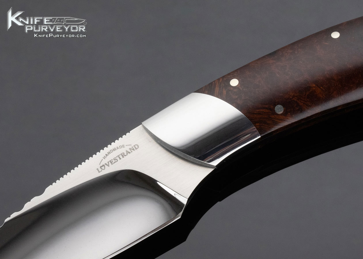 Schuyler Lovestrand Custom Knife H-8 Desert Ironwood Drop Point Hunter - Image 2