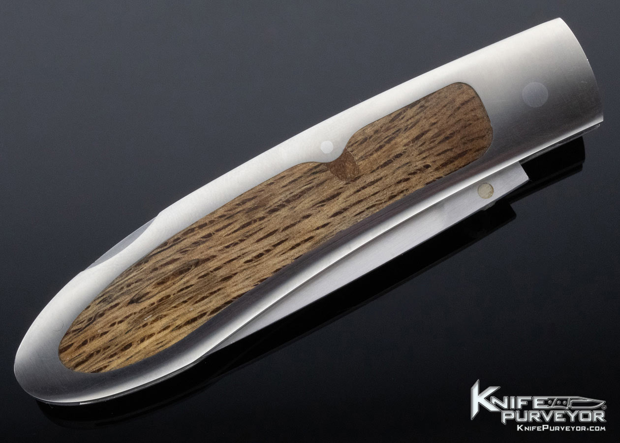 Alex Daniels Custom Knife Bocote Wood Interframe Lockback - Image 4