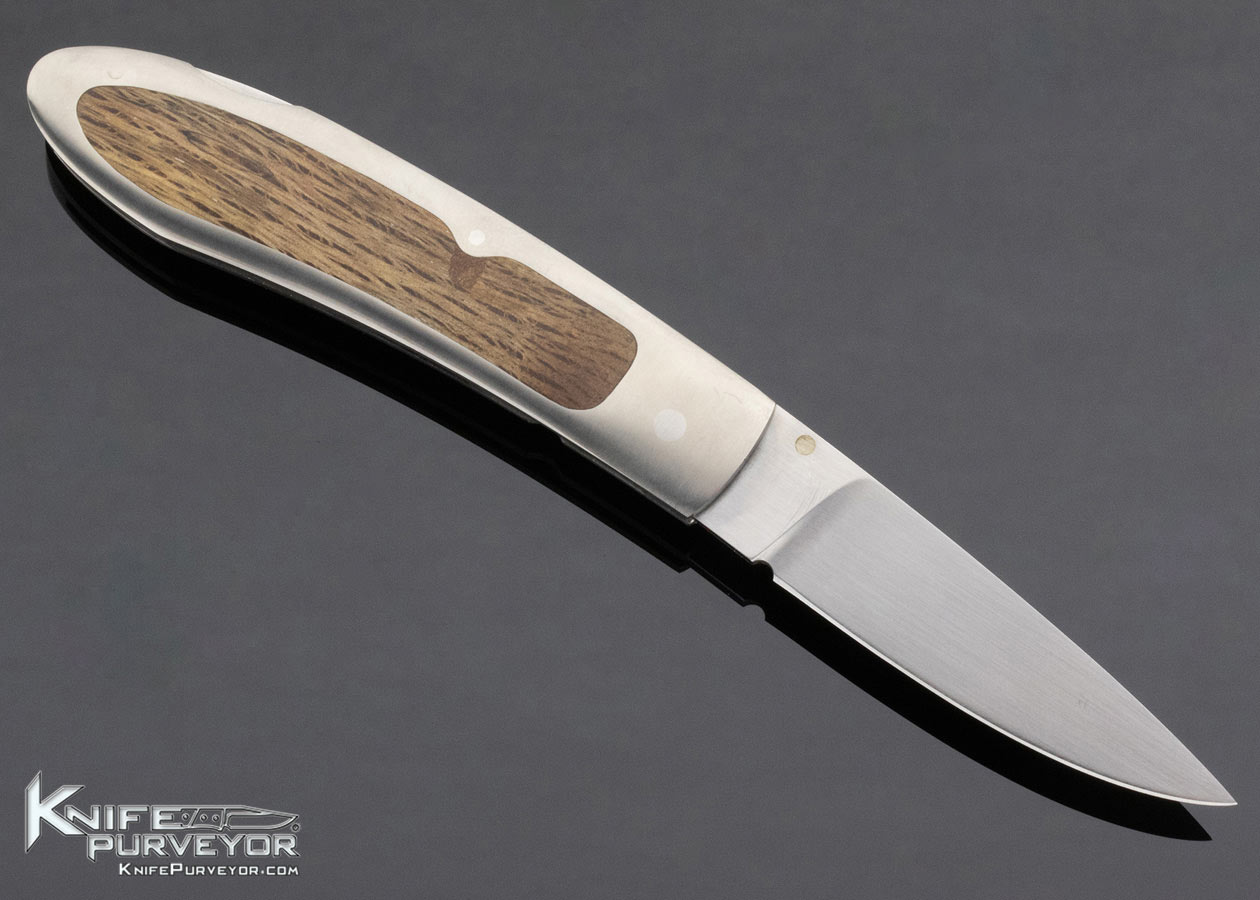 Alex Daniels Custom Knife Bocote Wood Interframe Lockback - Image 3