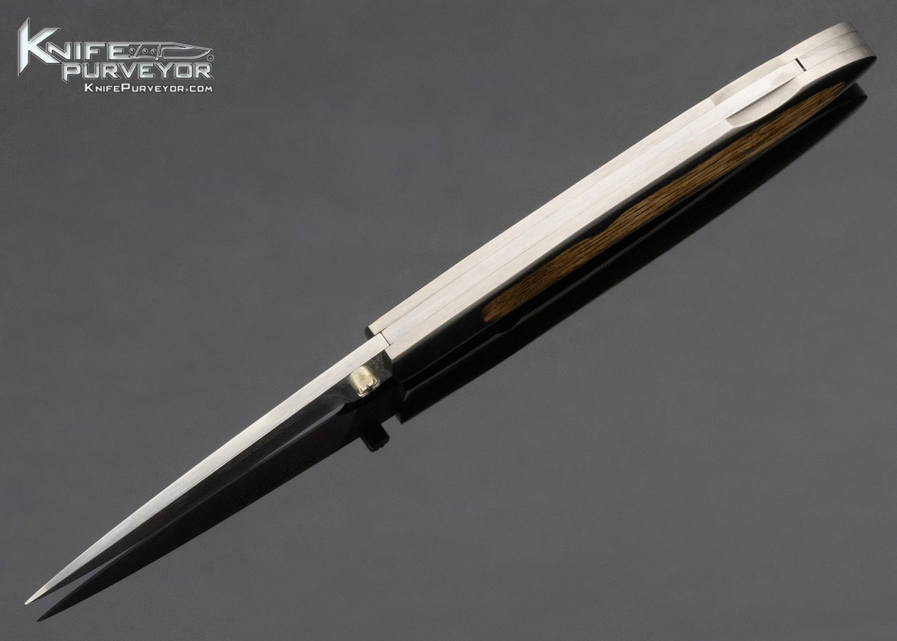 Alex Daniels Custom Knife Bocote Wood Interframe Lockback - Image 6