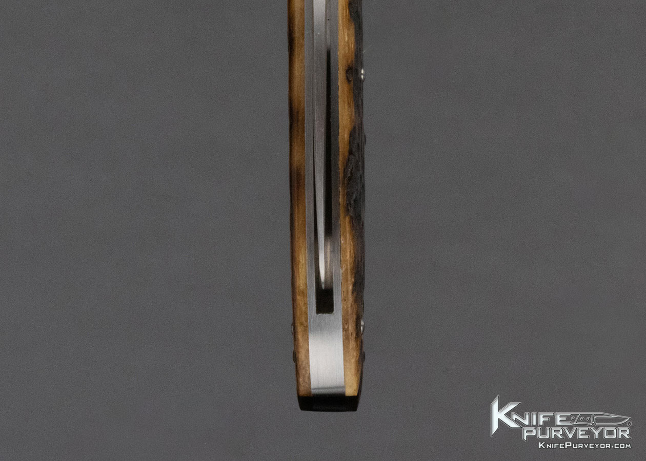 Reese Bose Custom Knife Jigged Bone Slipjoint with Federal Shield #2 - Image 7