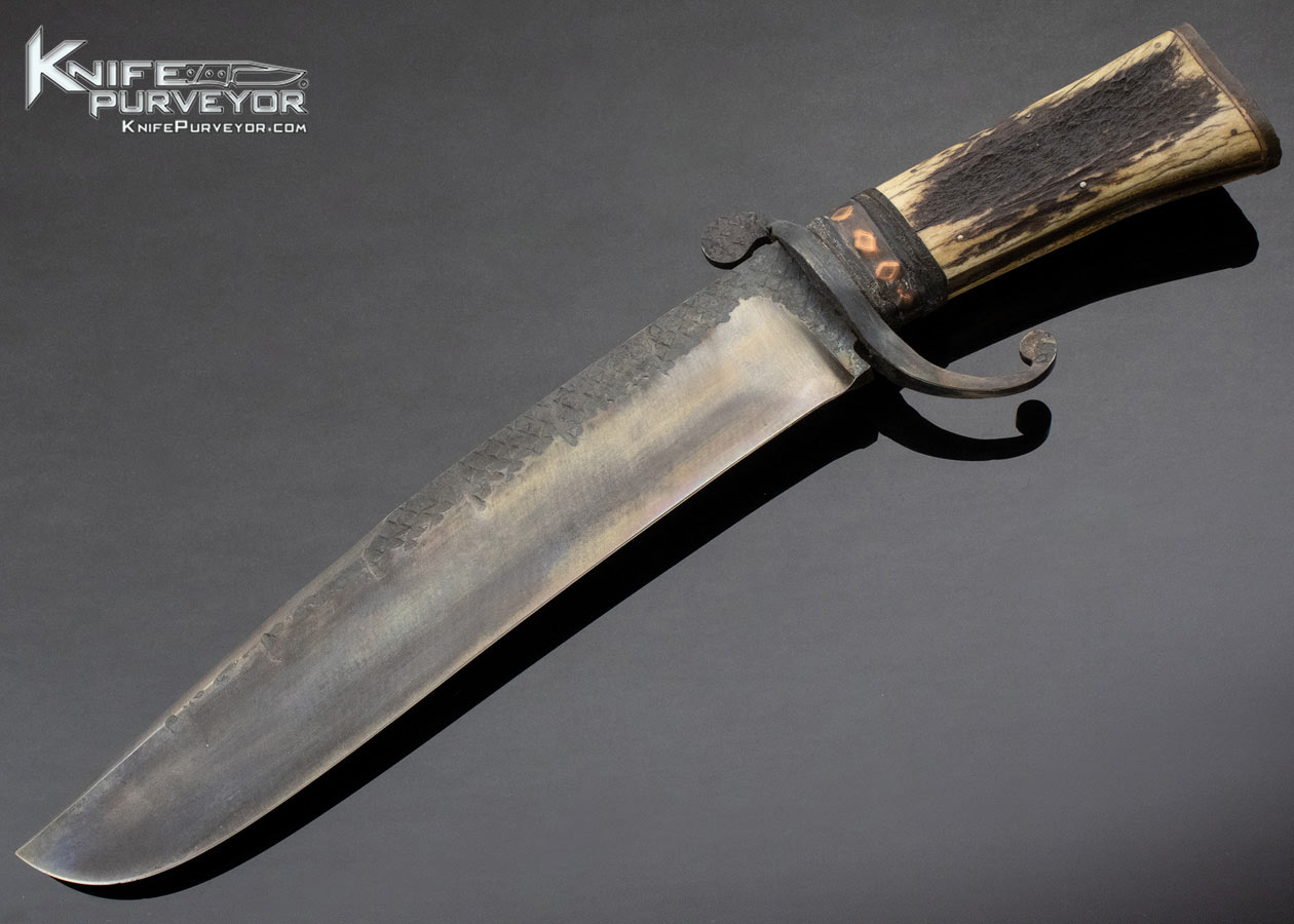 Daniel Winkler Custom Knife Forged 5160 and Elk Antler S Guard