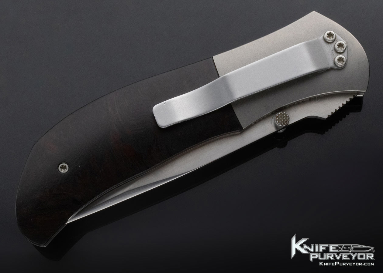 John W. Smith Custom Knife Desert Ironwood Linerlock - Image 4