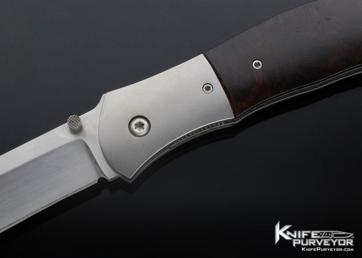 John W. Smith Custom Knife Desert Ironwood Linerlock - Image 2