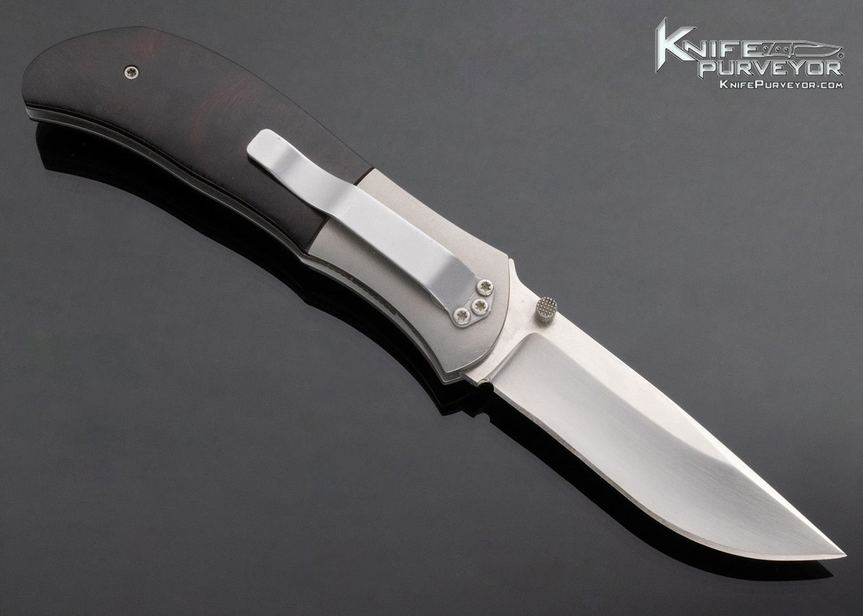 John W. Smith Custom Knife Desert Ironwood Linerlock - Image 3