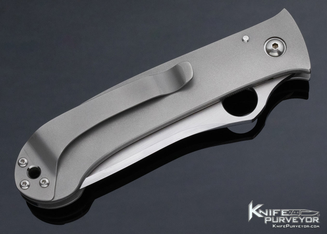 Bob Lum Custom Knife Spyder-Hole Titanium Large Tanto Liner Lock - Image 5