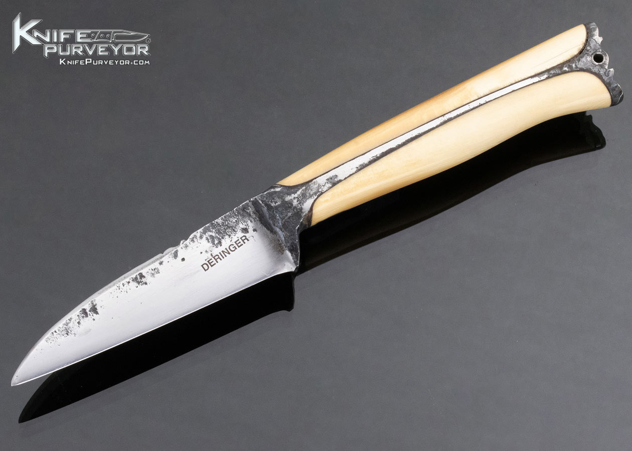 Christoph Deringer Custom Knife Hand Forged From a 1" Ball Bearing (52100 Steel) Wharncliffe Straight Knife 13784