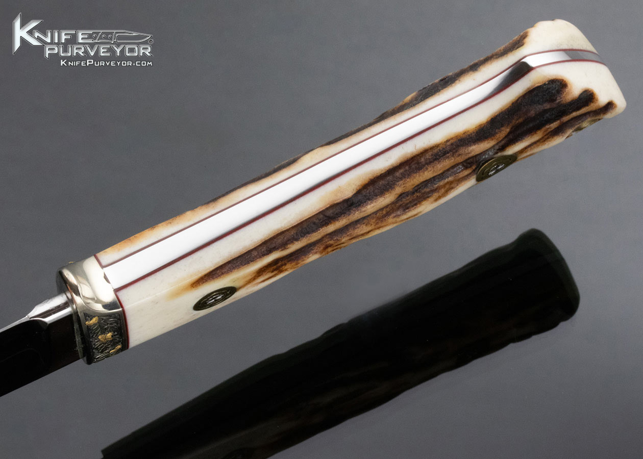 Bob Loveless Custom Knife 1983 Drop Hunter Stag Engraved Jere Davidson 13989