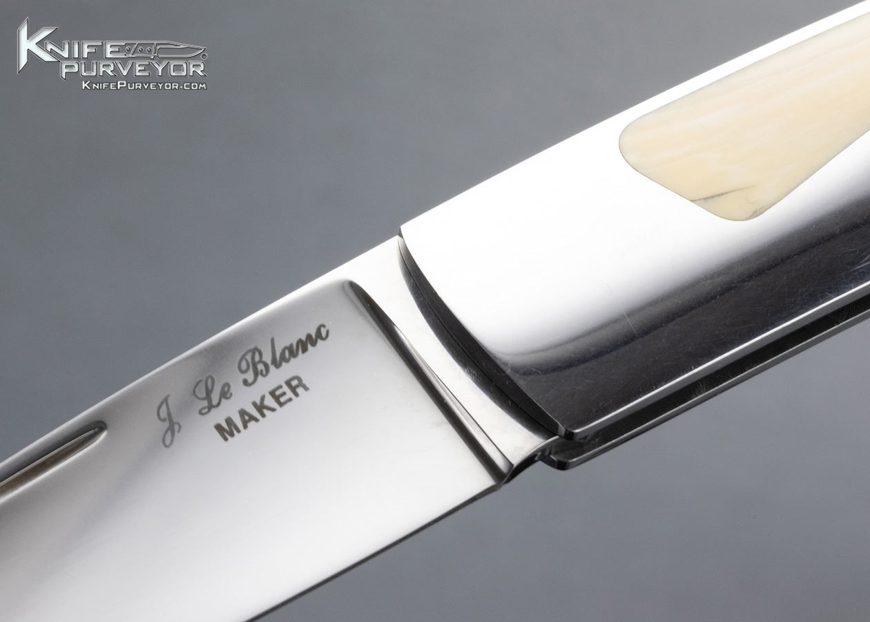 John Le Blanc Custom Knife Interframe Mammoth Interframe Lockback - Image 2