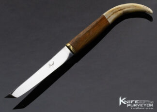 Stapal Fixed Blade Custom Knife with Chop Sticks And Sheath 13919