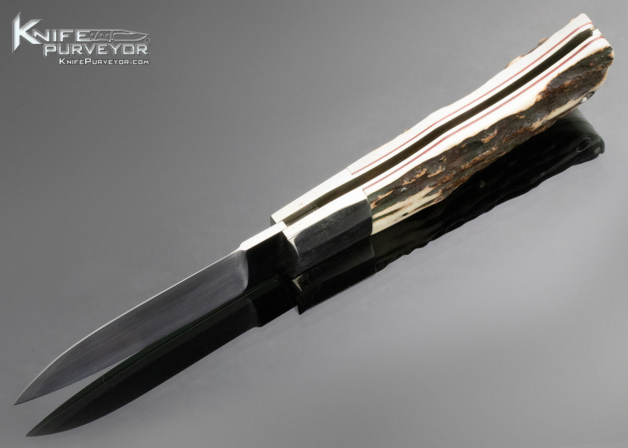 Yoshihiro Fujimoto Custom Knife Stag Lever Lock 13890