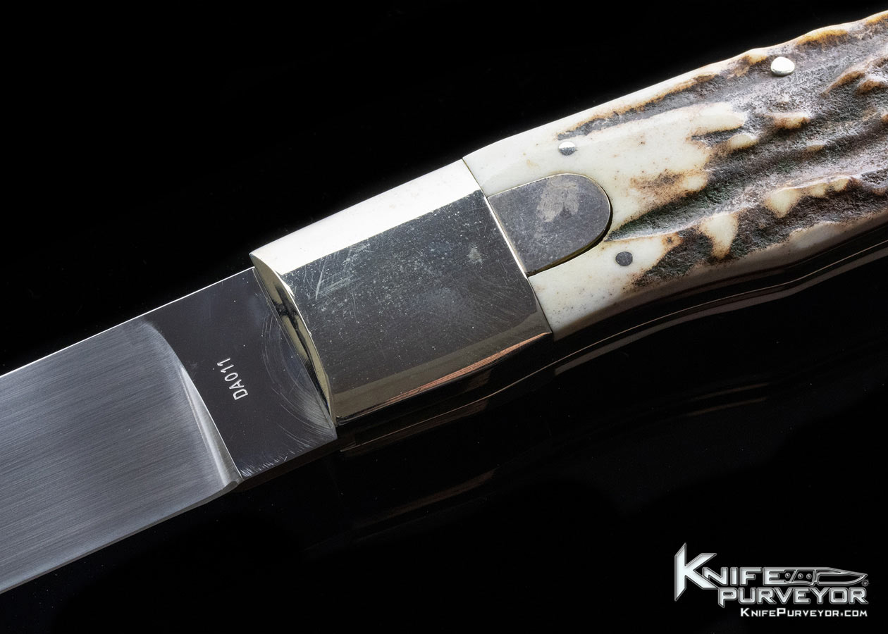 Yoshihiro Fujimoto Custom Knife Stag Lever Lock - Image 2