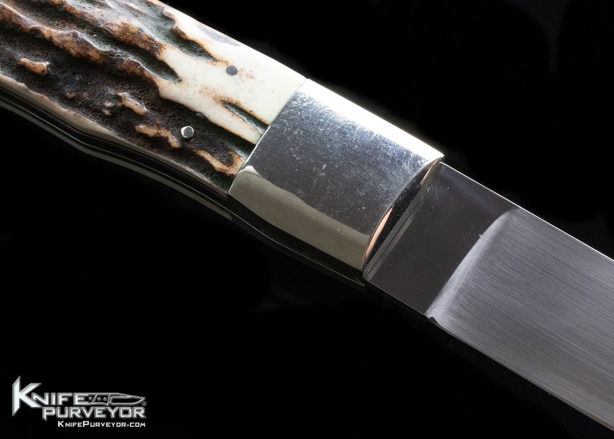 Yoshihiro Fujimoto Custom Knife Stag Lever Lock - Image 6