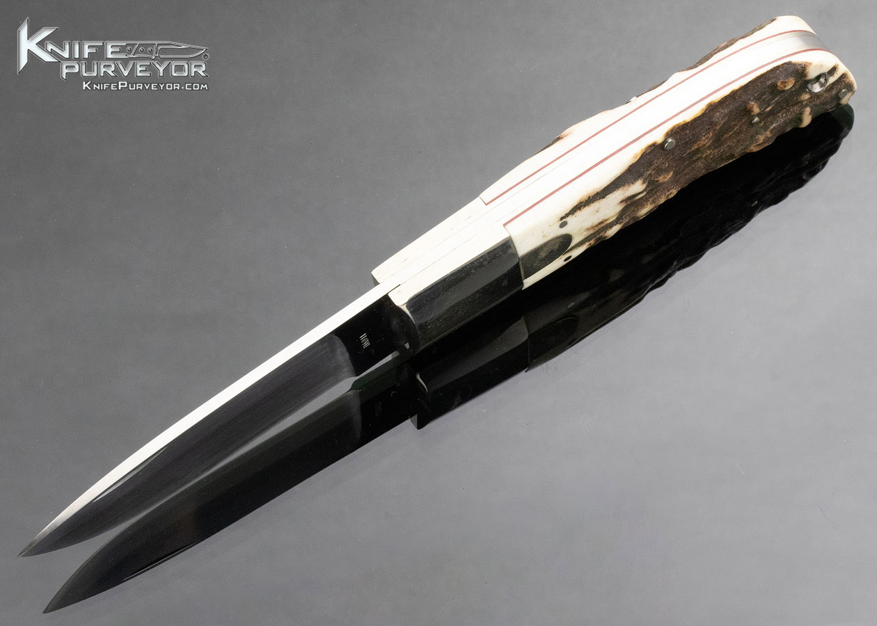 Yoshihiro Fujimoto Custom Knife Stag Lever Lock - Image 7