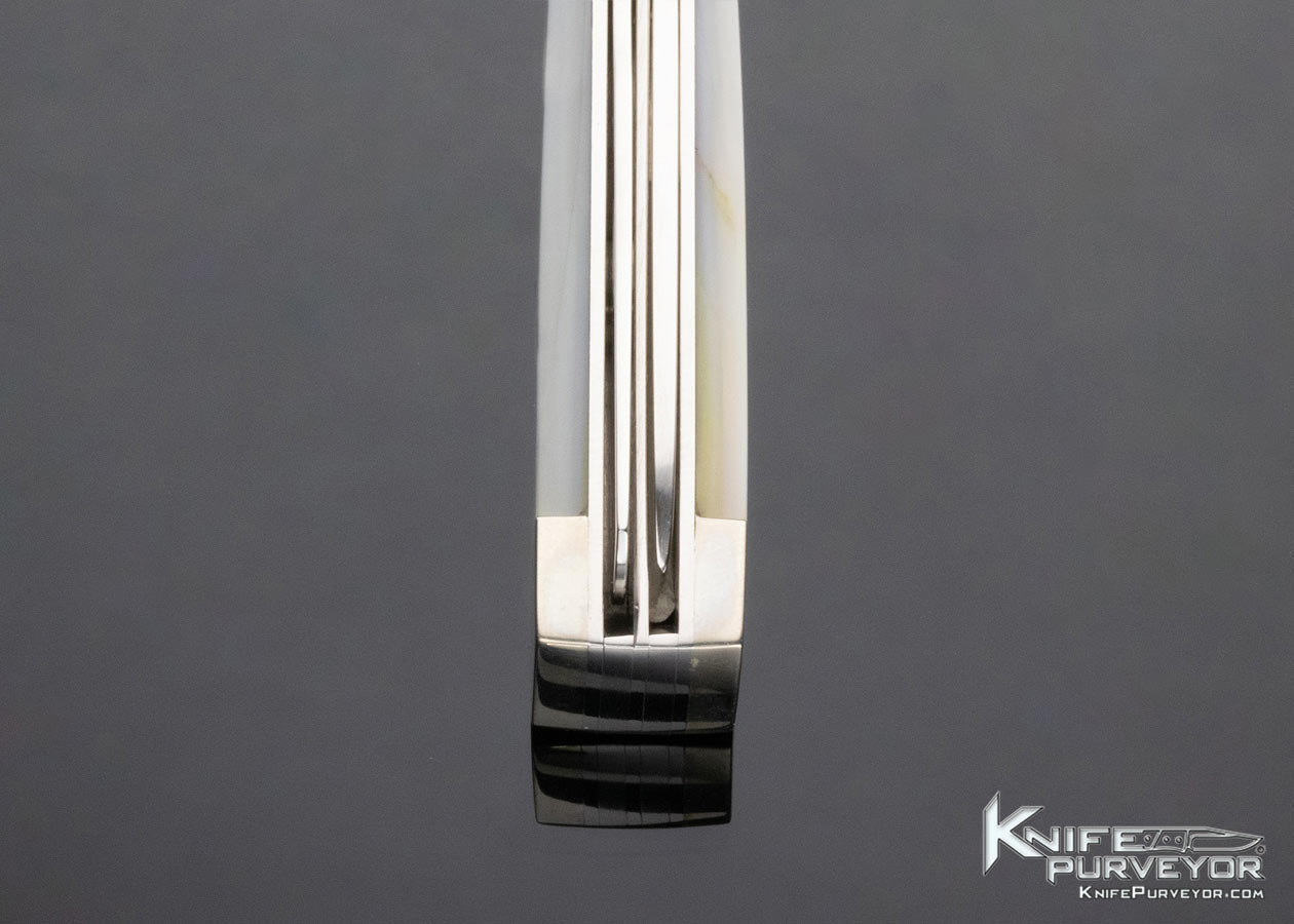 George Young Custom Knife Stellite 6k 2 Blade Dr's Knife Pearl Slipjoint - Image 9