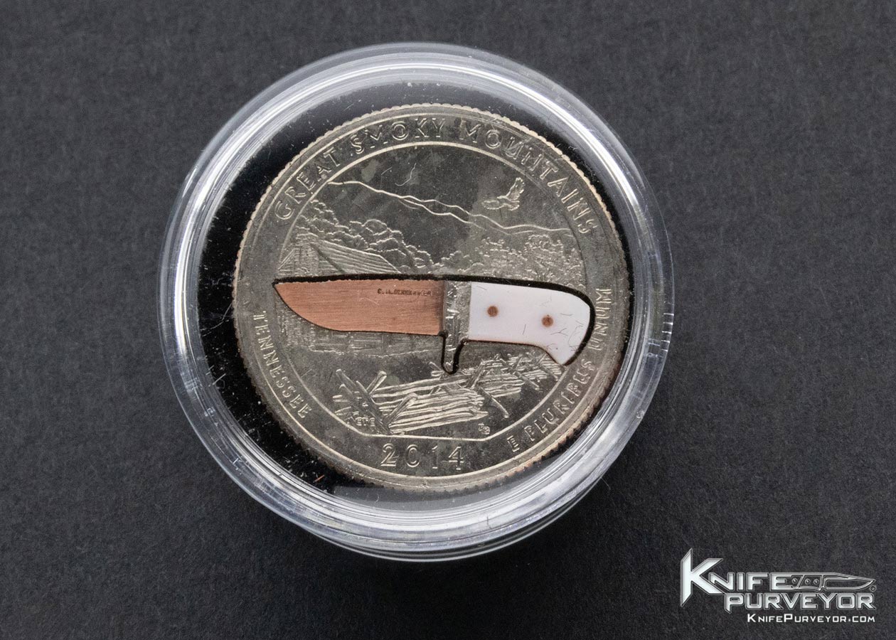 激レア　スイス時計　パーツ封入　ペーパーナイフ　中古品 C.M. Shoemaker 2014 Tennessee State Quarter Great Smoky Mountains