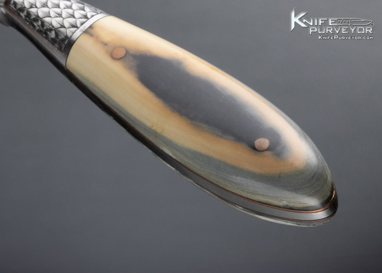 Joe Keeslar ABS Custom Knife Hand Forged 1080 Integral Brute de Forge Bolster with Sheath - Image 6