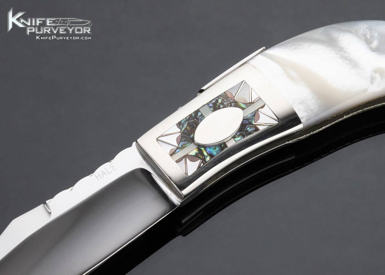 Lloyd Hale Custom Knife Mosaic Bolster and Mother of Pearl Midlock - Image 2