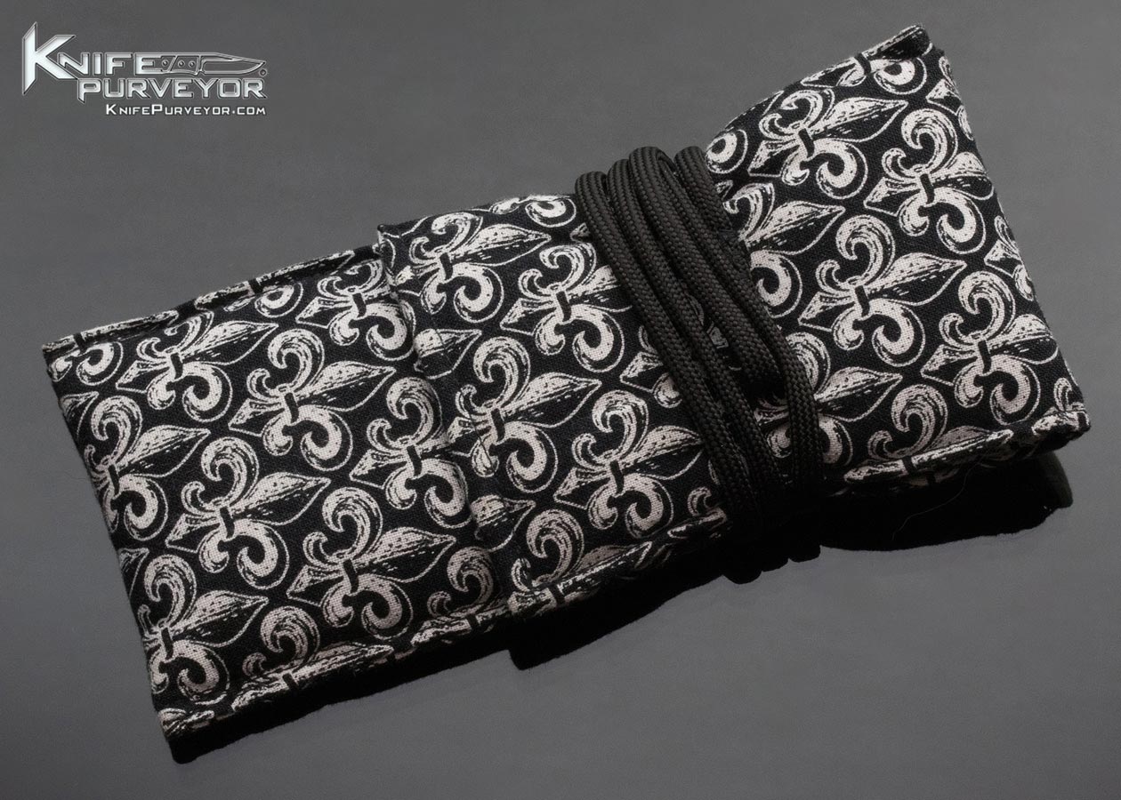 Peter Carey Custom Knife Custom Deluxe Carbon Fiber Cayman Flipper Zirconium Bolster & Clip - Image 8