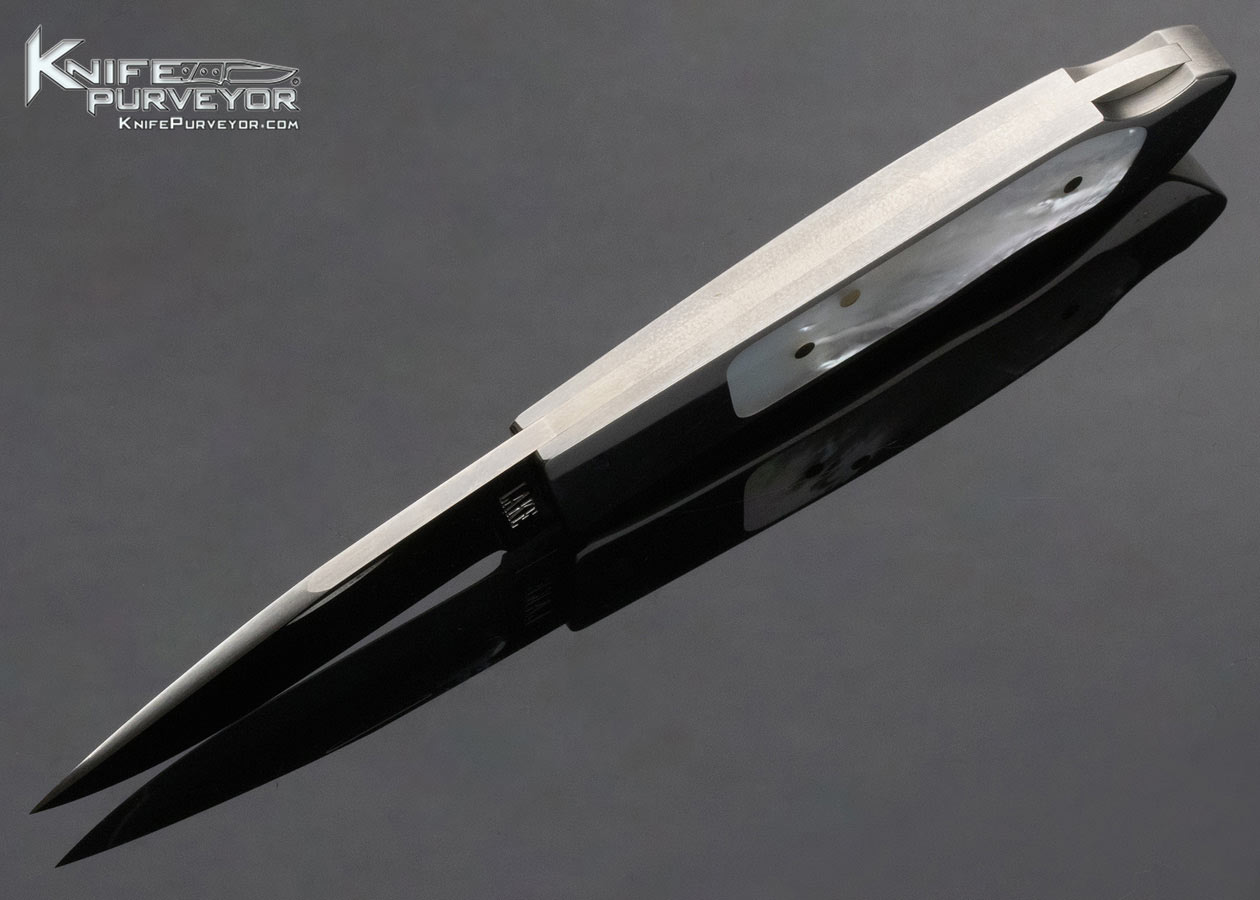 Ron Lake Custom Knife Mother of Pearl Interframe Sierra Lockback - Image 6