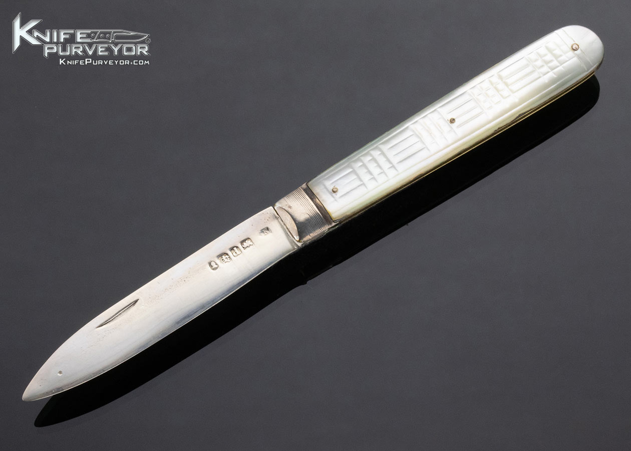 Sheffield Mother of Pearl and Silver Fruit Knife Slipjoint 14451