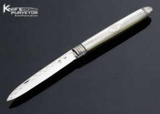 Sheffield Silver and Mother of Pearl Shell Fruit Knife 14414