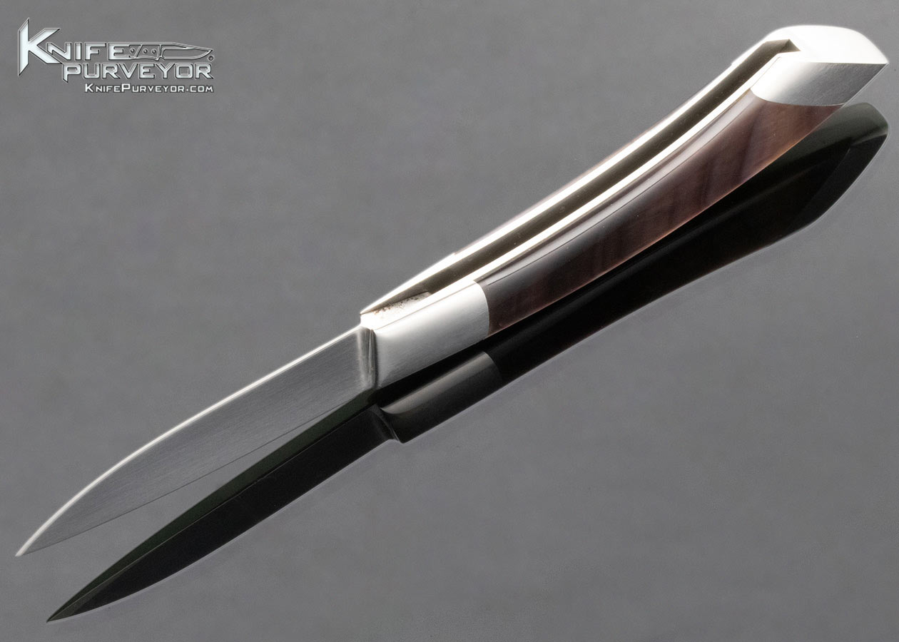 Billy Mace Imel Custom Knife Black Lip Pearl Gentelmans Folder 14509
