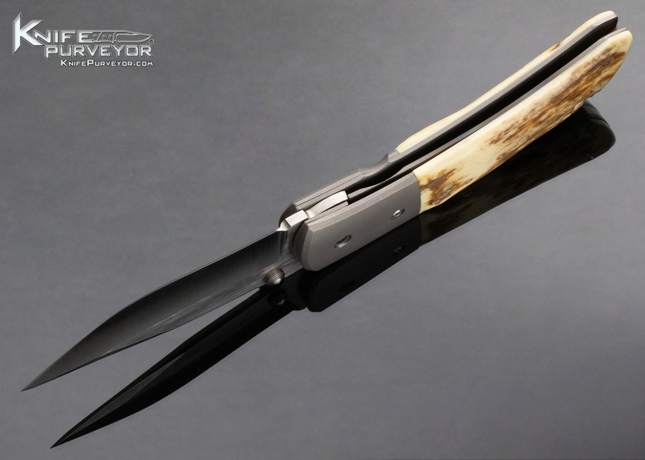 Deviant Blades Custom Knife "Curly" Mammoth Linerlock 14507