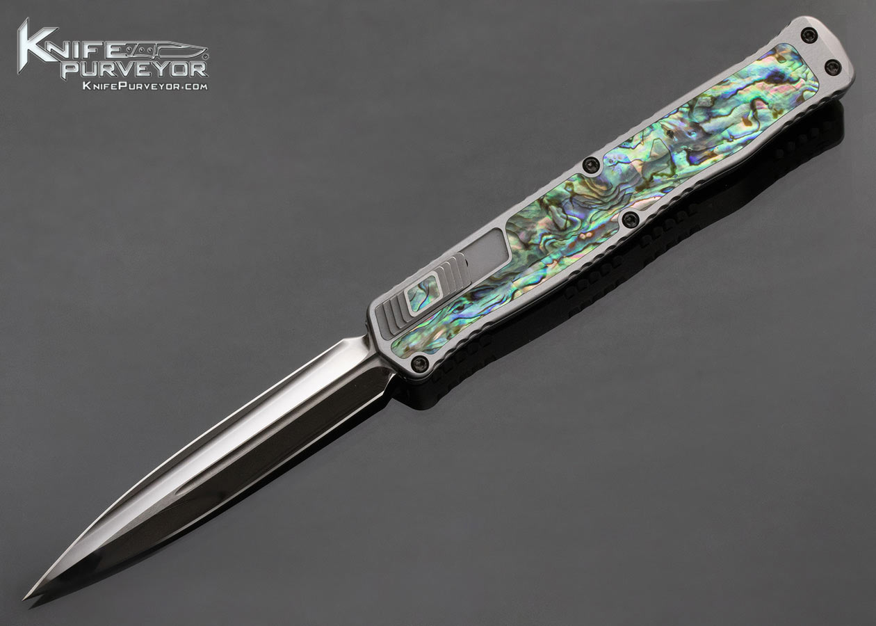 Heretic Knives Cleric II Stainless Steel w/ Abalone OTF 14462