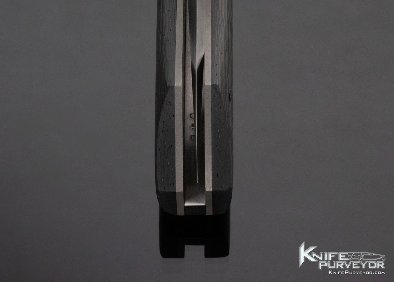 Reese Weiland Custom Knife Carbon Fiber Hawkbill Wasp Linerlock - Image 9