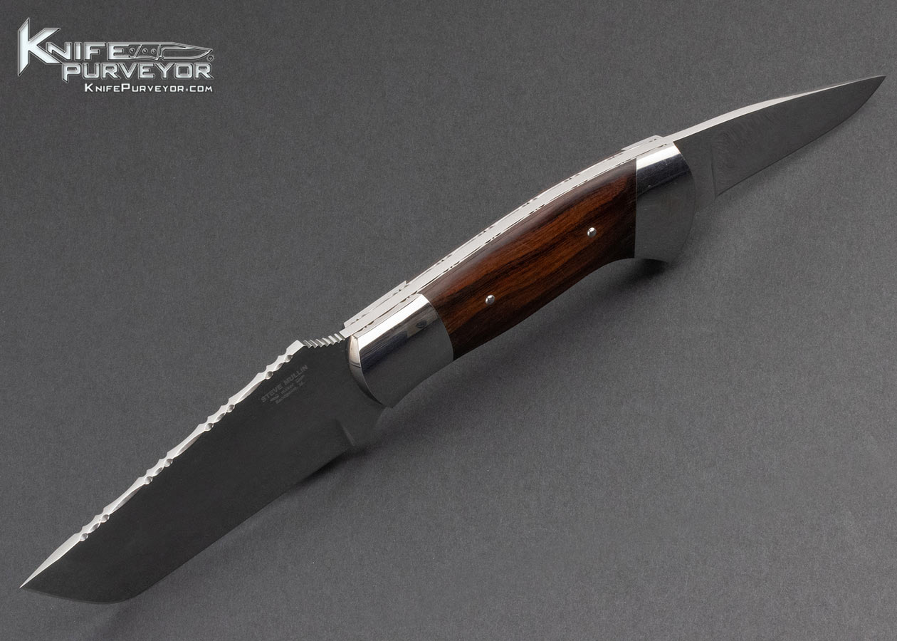 Steve Mullin Custom Knife Cocobolo Slipjoint Fixed Blade Combo - Image 5