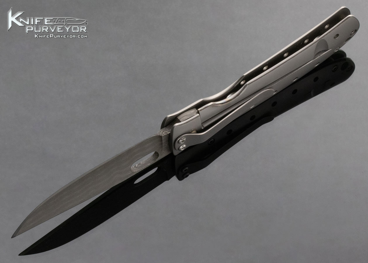 Tom Mayo Custom Knife 25th Anniversary with Damascus Blade Linerlock 14517