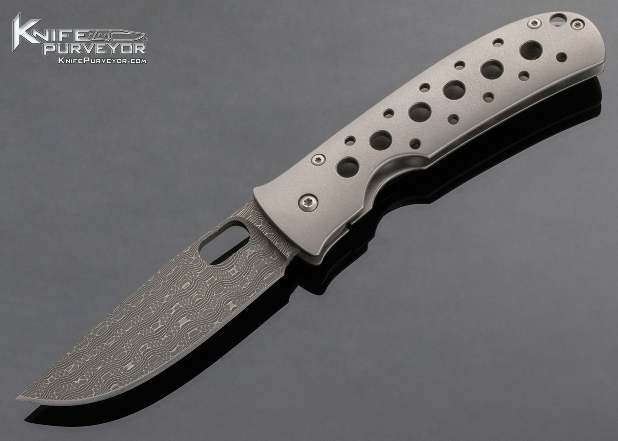 Tom Mayo Custom Knife 25th Anniversary with Damascus Blade Linerlock 14517