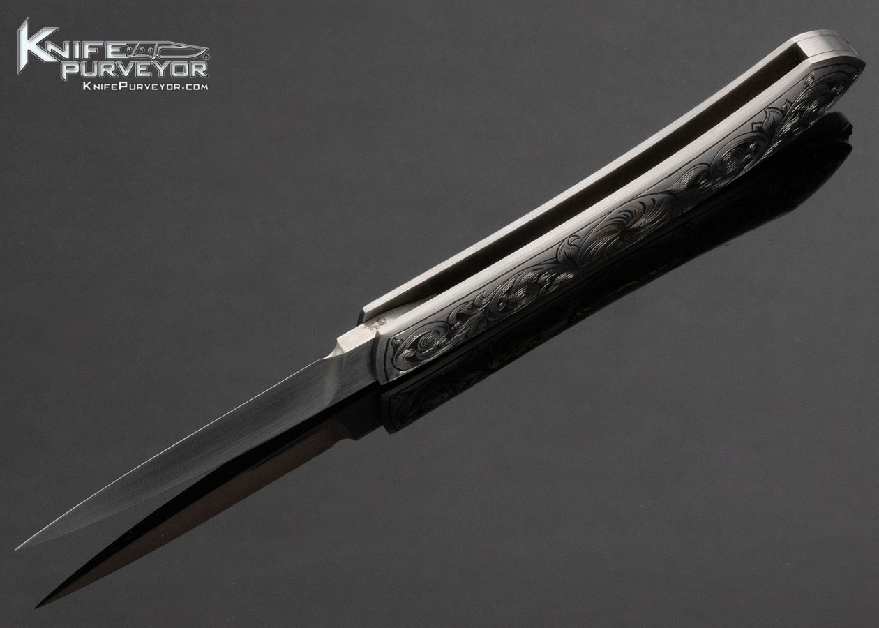 Dianna Casteel Custom Knife Flower Engraved Lockback 14221