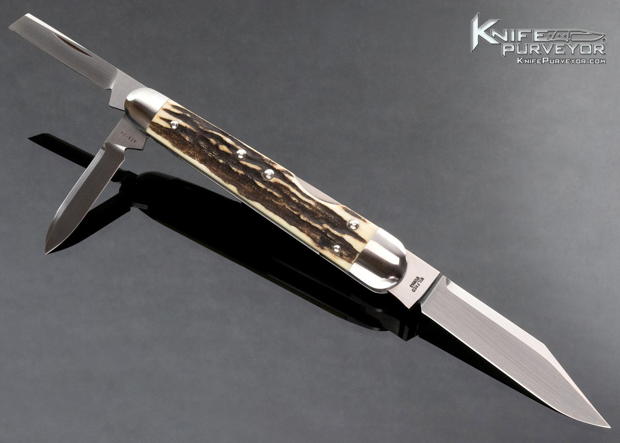 Tony Bose Custom Knife Stag Lockback Whittler #2 - Image 4