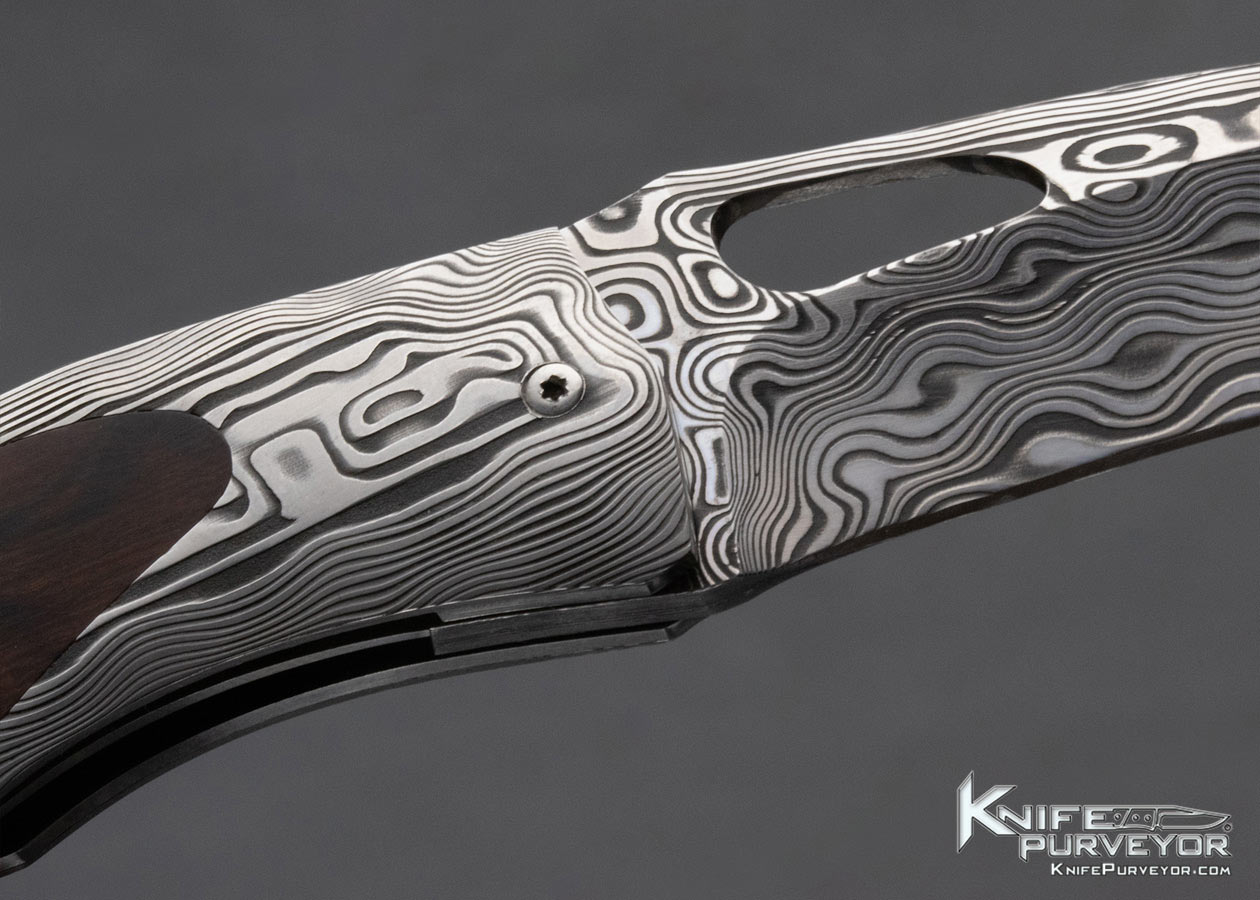 Michael Henningsson Custom Knife Desert Ironwood Linerlock - Image 4