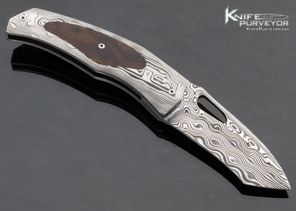 Michael Henningsson Custom Knife Desert Ironwood Linerlock - Image 3