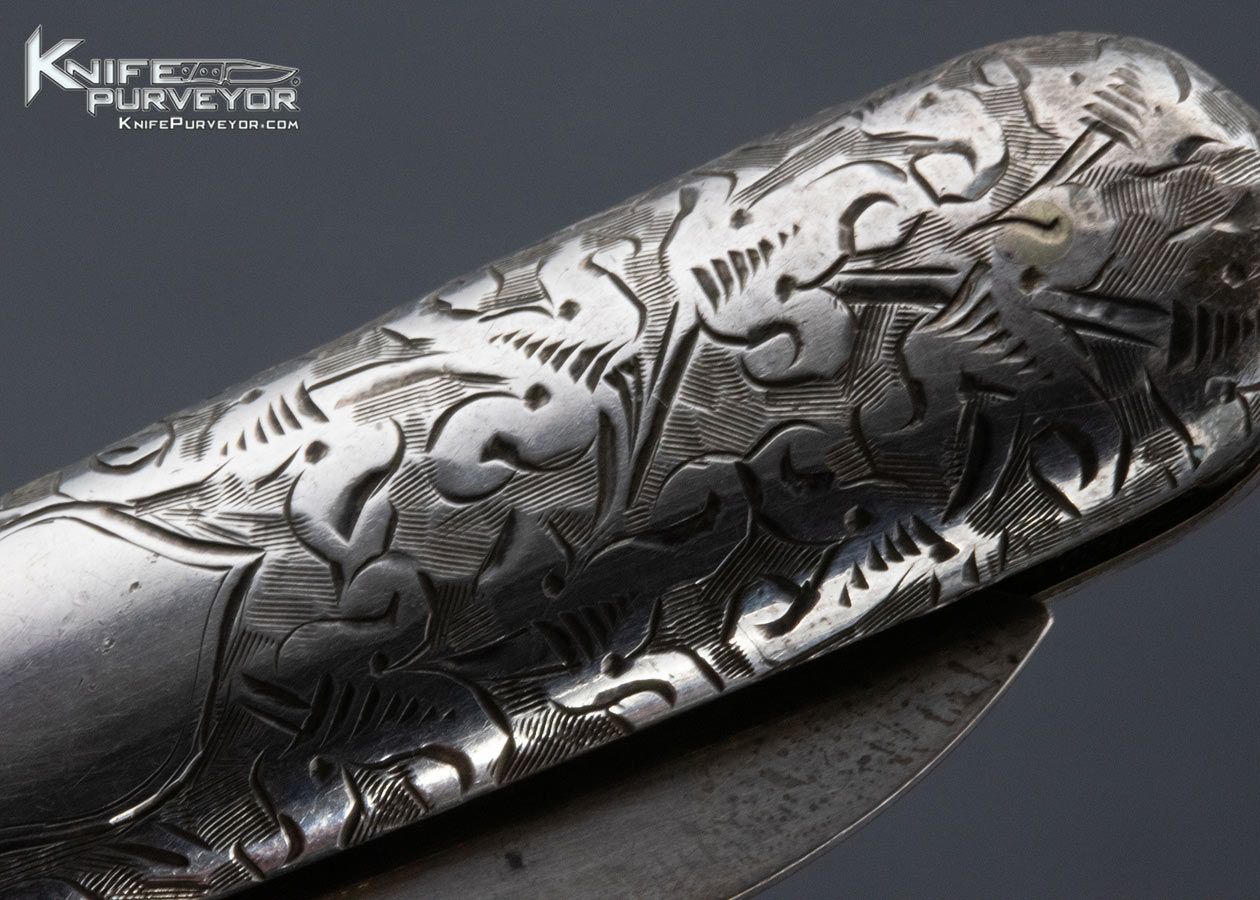 Late 1800's Sheffield Sterling Silver Federal Shield Fruit Knife