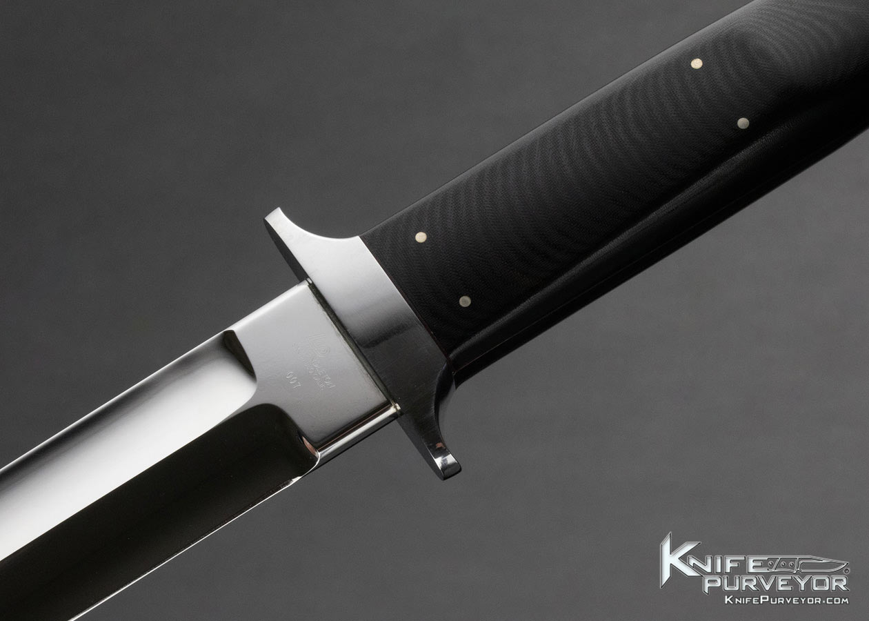 Lloyd Pendleton Custom Knife Micarta Fighter 007 with Sheath - Image 2