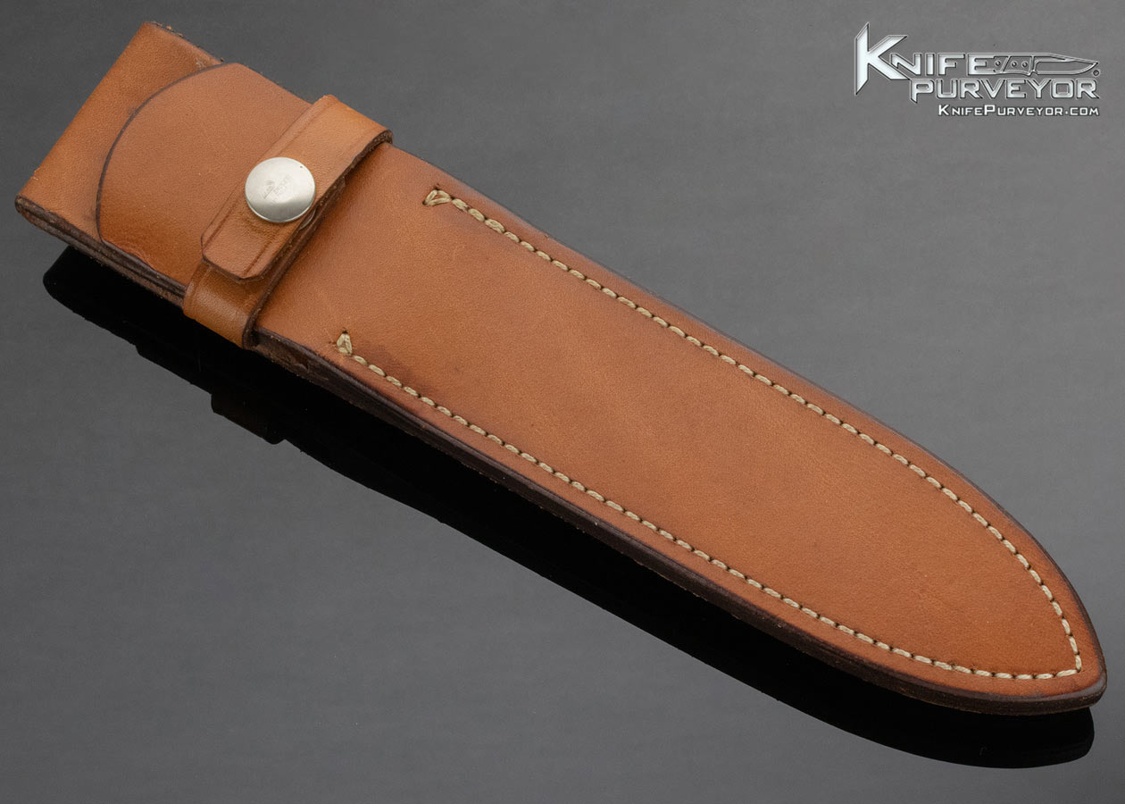 Lloyd Pendleton Custom Knife Micarta Fighter 007 with Sheath - Image 6