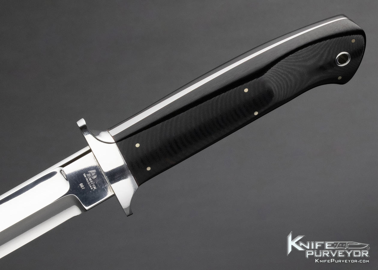 Lloyd Pendleton Custom Knife Micarta Fighter 007 with Sheath - Image 7