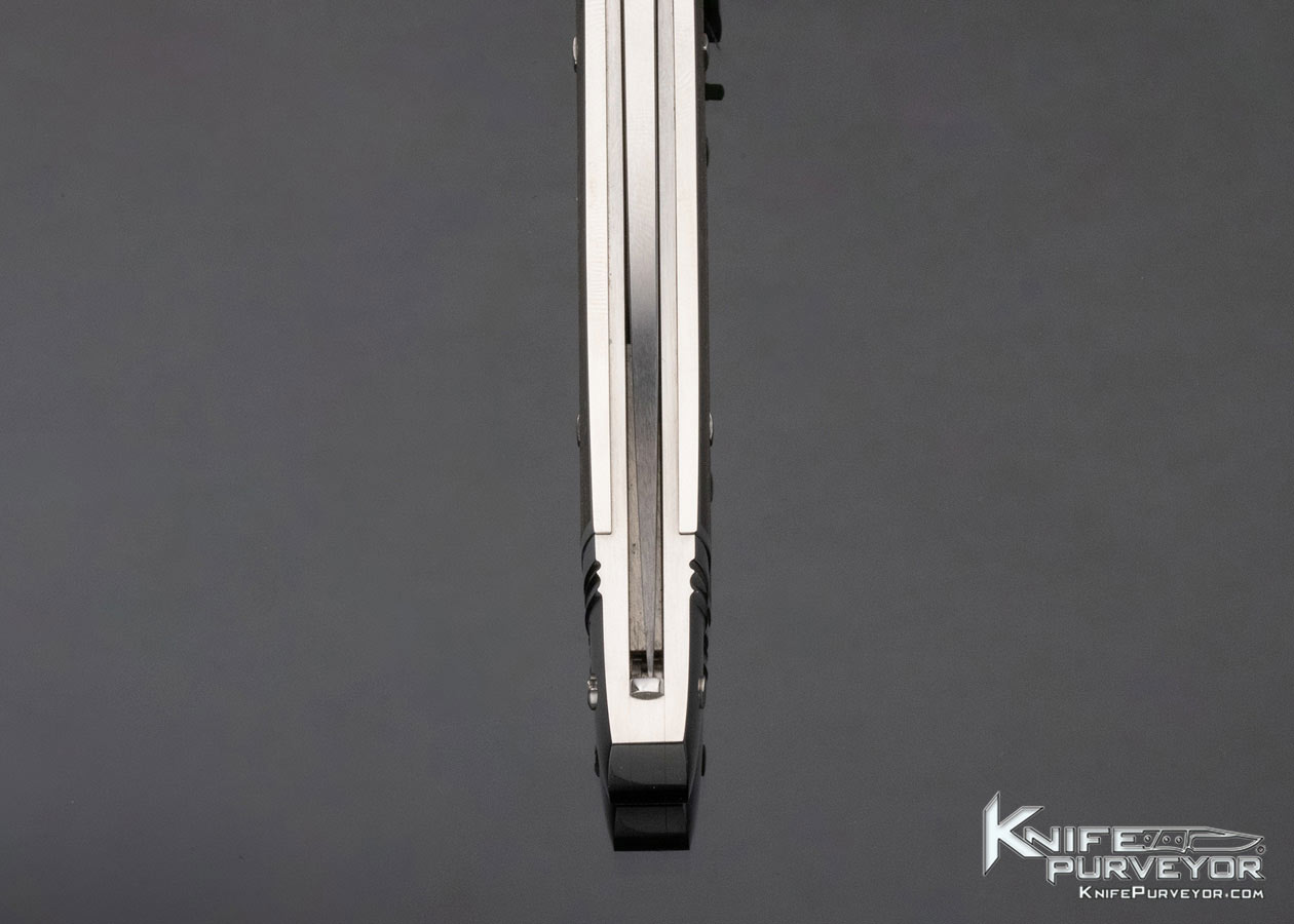 Jurgen Steinau Custom Knife 110 size Multi Pearl & Black BakeliteInlaid Credit Card Automatic - Image 8